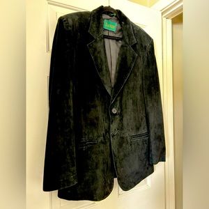 Danier black suede mens blazer